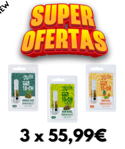 10-OH-HHC Pack 3x55,99€ Desechables 97% 1ml (500 caladas)