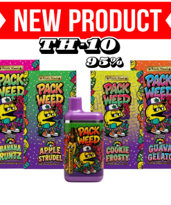 TH-10 95% 2ml 2000mg Guava Gelato-Hibrid/Cookie Frosty-Hibrid/Aplle Strudel-Sativa/Banana Runt-Sativa